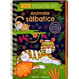 Animale salbatice. Scratch Art. Neon, editura Flamingo