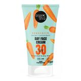 Crema Protectie Solara pentru Ten Normal sau Uscat, SPF30 UVA+UVB - Organic Shop Sunscreen Day Face Cream Carrot+Antioxidants SPF30, 50 ml