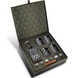 Set cadou Whisky cu Sticlă, 4 Pahare și Cuburi de Granit