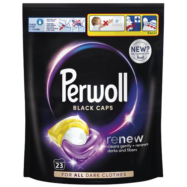 Detergent Capsule pentru Rufe Negre - Perwoll Renew Black Caps, 23 buc