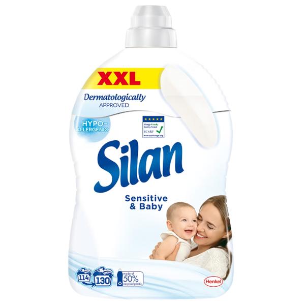 Balsam de Rufe - Silan Sensitive & Baby, 130 spalari, 2860 ml