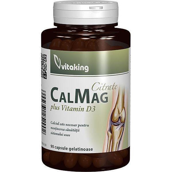 SHORT LIFE - Citrat de Calciu si Magneziu cu Vitamina D3 Vitaking, 90 capsule gelatinoase