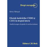 Efectele hotararilor Cedo si Cjue in dreptul intern - Silvia Tabusca, editura C.h. Beck