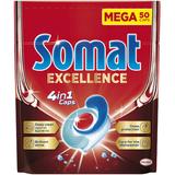 Detergent Capsule pentru Masina de Spalat Vase - Somat Excellence 4 in 1, 50 spalari