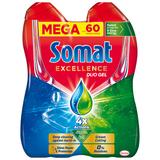 Detergent Lichid pentru Masina de Spalat Vase - Somat Excellence Duo Gel, 60 spalari, 1080 ml