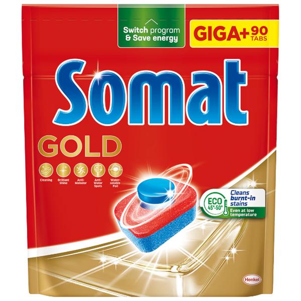 Detergent Tablete pentru Masina de Spalat Vase - Somat Gold, 90 buc