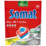 Detergent Tablete pentru Masina de Spalat Vase - Somat All in 1 Extra, 42 buc