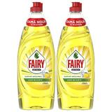 SHORT LIFE - Detergent de Vase cu Aroma de Citrice - Fairy Extra+ Aroma de Citrice, 2 x 650 ml