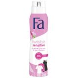 Deodorant Spray Antiperspirant cu Parfum de Trandafir si Paducel - Fa Invisible Sensitive,150 ml