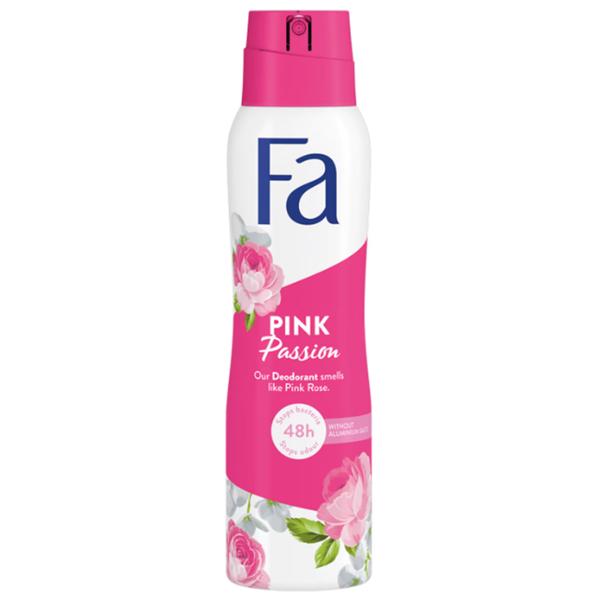 Deodorant Spray Antiperspirant cu Parfum de Trandafir Roz - Fa Pink Passion, 150 ml