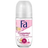 Deodorant Roll-on cu Parfum de Fructul Pasiunii si Apa de Cocos - Fa Passionfruit Feel Refreshed, 50 ml