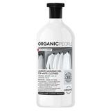 Detergent Eco pentru Rufe Albe - Organic People Laundry Washing Gel with Organic Water Lily and Japanese Rice, 1000 ml