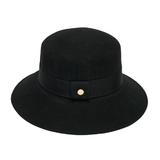 Palarie Neagra Bucket-Hat din Lana Australiana