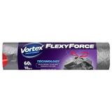 Saci de Gunoi cu Sistem de Legare - Vortex FlexyForce, 60 l, 10 buc