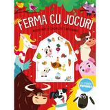 Ferma cu Jocuri cu Stickere Pufoase, Editura Kreativ