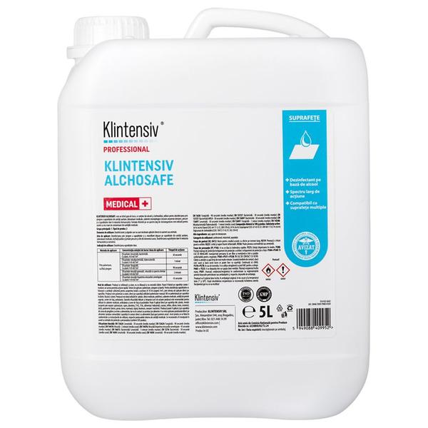 Dezinfectant pe Baza de Alcool - Klintensiv Professional Alchosafe Medical, 5000 ml