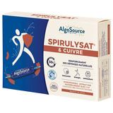 Supliment Alimentar cu Spirulina  si Cupru - AlgoSource Spirulysat & Cuivre, 20 fiole