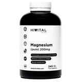 Magneziu (pur) 200mg. x 240 comprimate vegane, Hivital