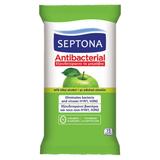 Servetele Umede Antibacteriene - Septona Antibacterial Green Apple, 15 buc