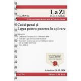 Codul penal si legea pentru punerea in aplicare Act. 30 Septembrie 2024 Ed. Spiralata - Valerian Cioclei, editura C.h. Beck