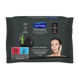 Servetele Umede Demachiante - Septona Dermasoft Active Charcoal, 20 buc