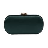 Clutch Maddy Rigid Verde Cu Lant Auriu