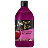 Sampon pentru Netezirea Parului Rebel - Nature Box Smoothness Shampoo with Cold Pressed Cherry Oil, 385 ml