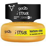 Clei pentru Par - Schwarzkopf Got2b IStyler Texture Clay For Reworkable Matt Looks, 75 ml