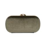 Clutch Ava Oval, Verde olive