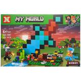 Set de constructie Minecraft My World 1 din 2, 312 piese tip lego