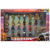 Set 24 figurine + accesorii Ninjago compatibile lego, Multicolor, 5 cm