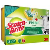 Bureti de Vase cu Protectie pentru Unghii - 3M Scotch Brite Fresh Scrub Sponge, 2 buc