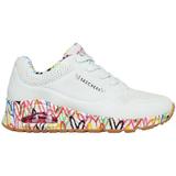 Pantofi sport femei Skechers Uno - Loving Love 155506-WHT, 36, Alb