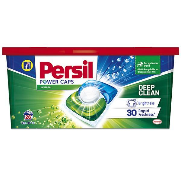 SHORT LIFE - Detergent Universal Capsule - Persil Power Caps Universal Deep Clean, 26 buc