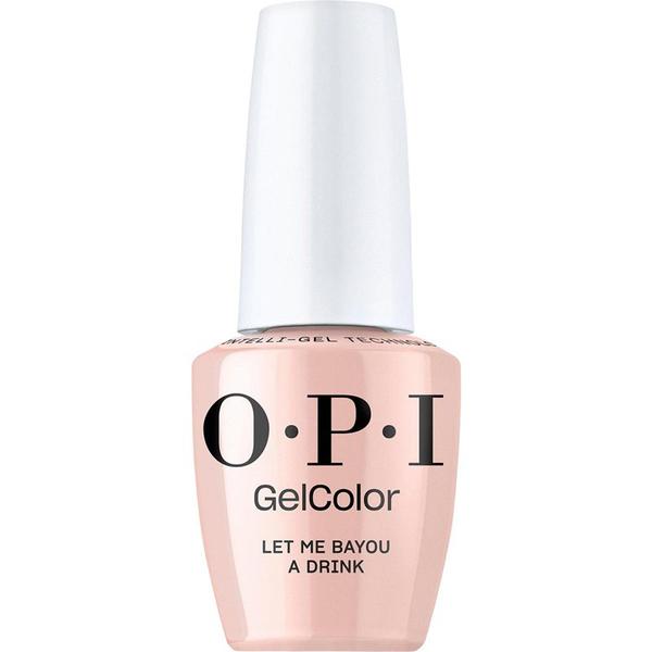 Lac de Unghii Semipermanent Vegan si Hema-Free - OPI Gel Color, nuanta Let Me Bayou a Drink, 15 ml