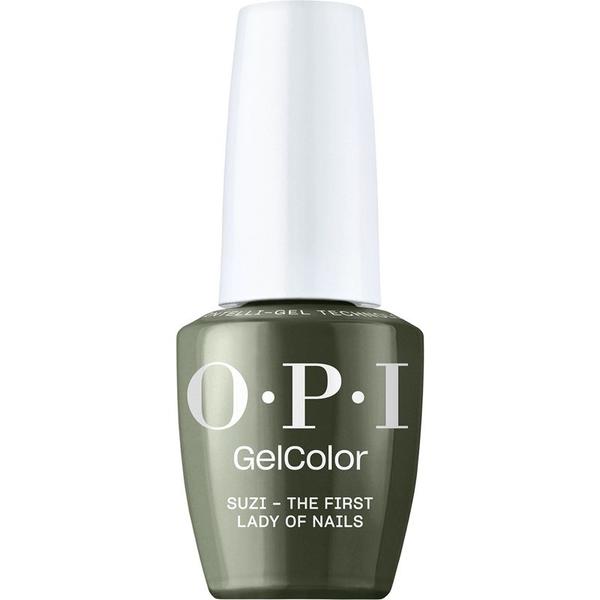 Lac de Unghii Semipermanent Vegan si Hema-Free - OPI Gel Color, nuanta Suzi - The First Lady of Nails, 15 ml