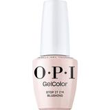 Lac de Unghii Semipermanent Vegan si Hema-Free - OPI Gel Color, nuanta Stop It I'm Blushing, 15 ml