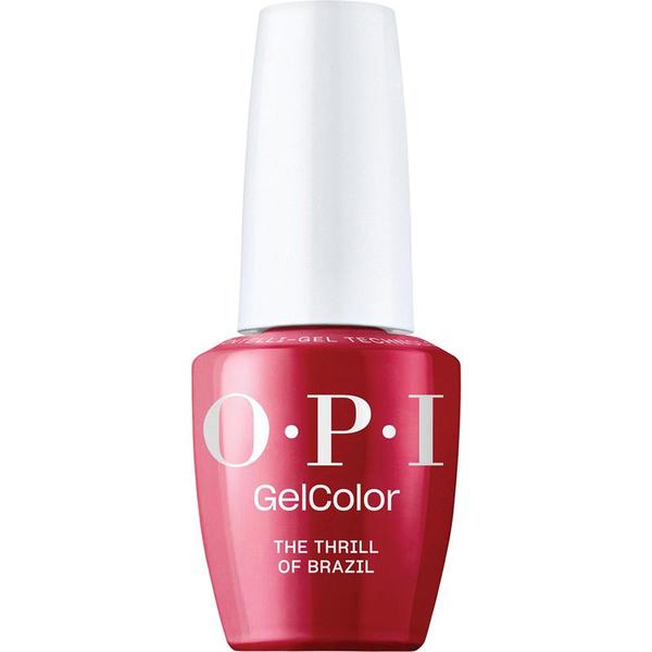 Lac de Unghii Semipermanent Vegan si Hema-Free - OPI Gel Color, nuanta The Thrill Of Brazil, 15 ml