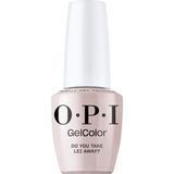 Lac de Unghii Semipermanent Vegan si Hema-Free - OPI Gel Color, nuanta Do You Take Lei Away?, 15 ml