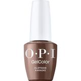 Lac de Unghii Semipermanent Vegan si Hema-Free - OPI Gel Color, nuanta Cliffside Karaoke, 15 ml