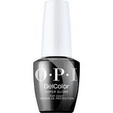 Top Coat pentru Lacul de Unghii Semipermanent Vegan si Hema-Free - OPI Gel Color Super Gloss Top Coat, 15 ml