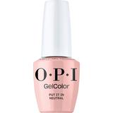 Lac de Unghii Semipermanent Vegan si Hema-Free - OPI Gel Color, nuanta Put It in Neutral, 15 ml