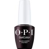 Lac de Unghii Semipermanent Vegan si Hema-Free - OPI Gel Color, nuanta Black Cherry Chutney, 15 ml