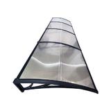 Copertina de usa, negru transparent, accesorii montaj inclus, Maprofi - 400x150 cm 