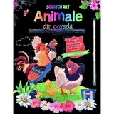 Animale din ograda. Scratch Art, editura Flamingo