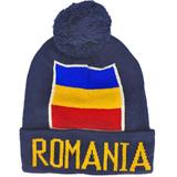 Caciula tricolorul Romaniei, material acrilic, marime universala, albastru