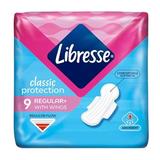 Absorbante cu Aripioare - Libresse Classic Protection Regular+ with Wings, 9 buc