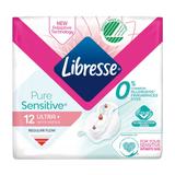 Absorbante cu Aripioare - Libresse Pure Sensitive Ultra+ with Wings, 12 buc