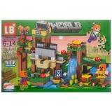 Set de constructie Minecraft My World cu parti mobile, 435 piese