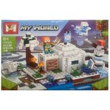 Set de constructie Minecraft My World, Taramul de Gheata, 455 piese